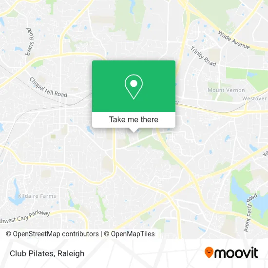 Club Pilates map