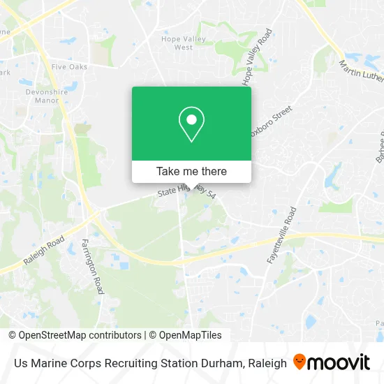Us Marine Corps Recruiting Station Durham map