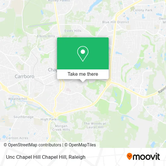 Unc Chapel Hill Chapel Hill map