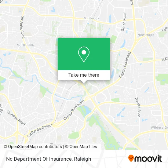 Nc Department Of Insurance map