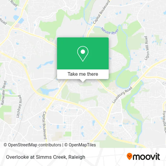 Overlooke at Simms Creek map