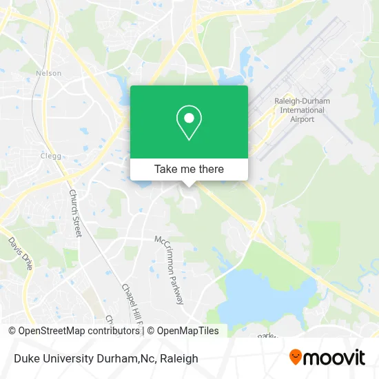 Duke University Durham,Nc map