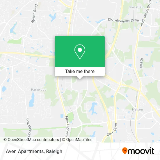 Aven Apartments map