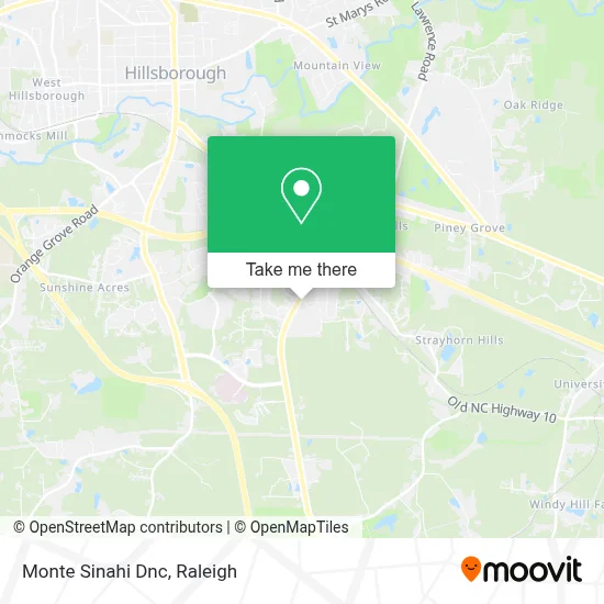 Monte Sinahi Dnc map