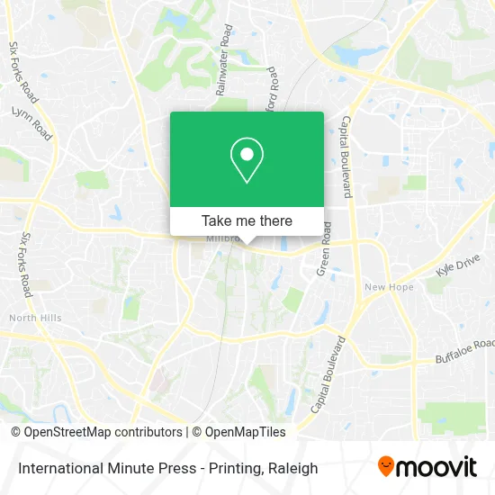 International Minute Press - Printing map