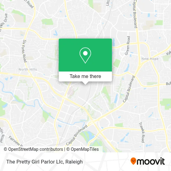 The Pretty Girl Parlor Llc map
