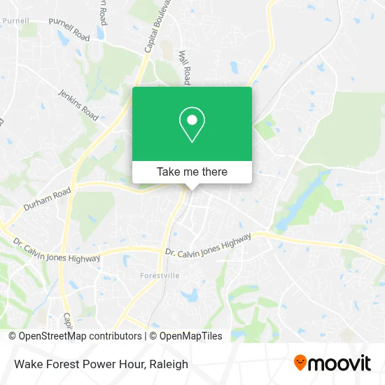 Wake Forest Power Hour map