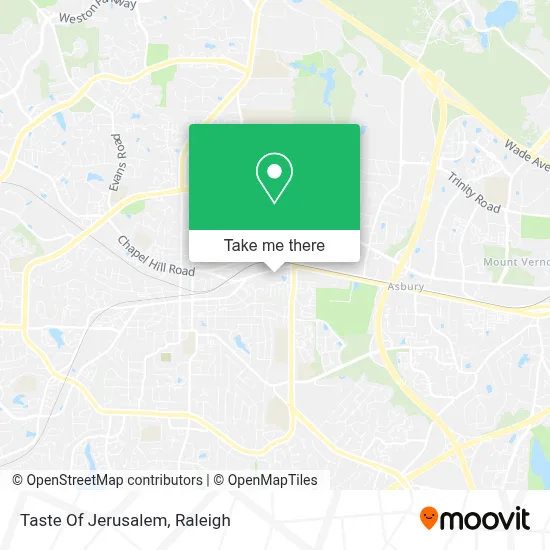 Taste Of Jerusalem map
