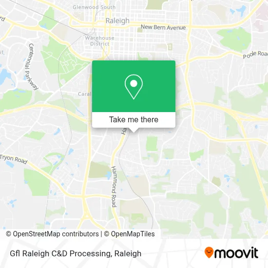 Gfl Raleigh C&D Processing map