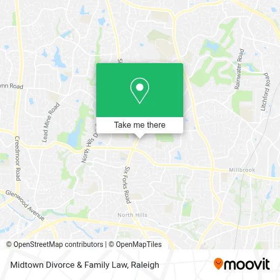 Midtown Divorce & Family Law map