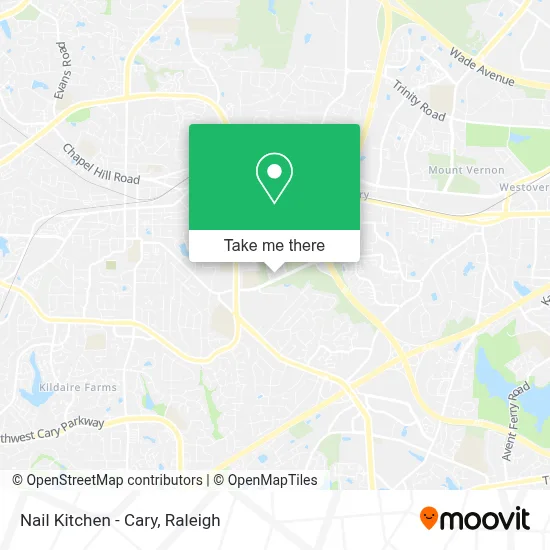 Nail Kitchen - Cary map