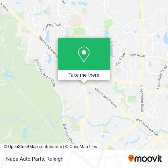 Napa Auto Parts map