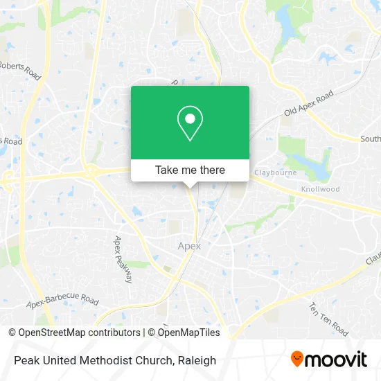 Peak United Methodist Church map