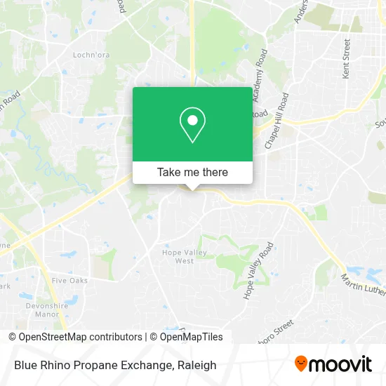 Blue Rhino Propane Exchange map