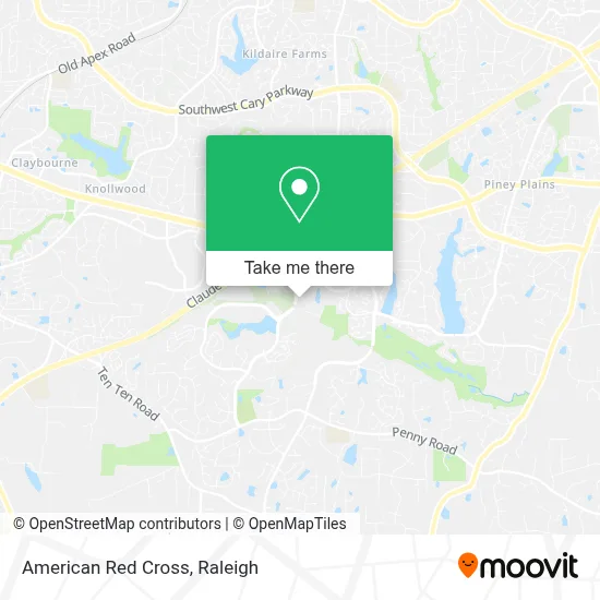 American Red Cross map
