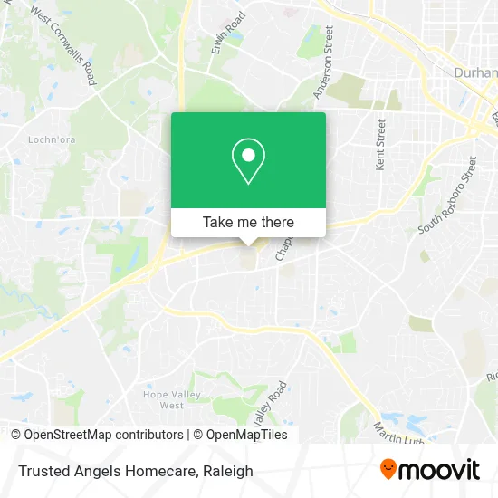Trusted Angels Homecare map