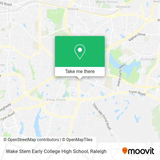 Wake Stem Early College High School map