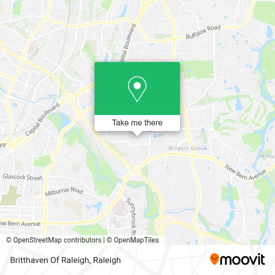 Britthaven Of Raleigh map