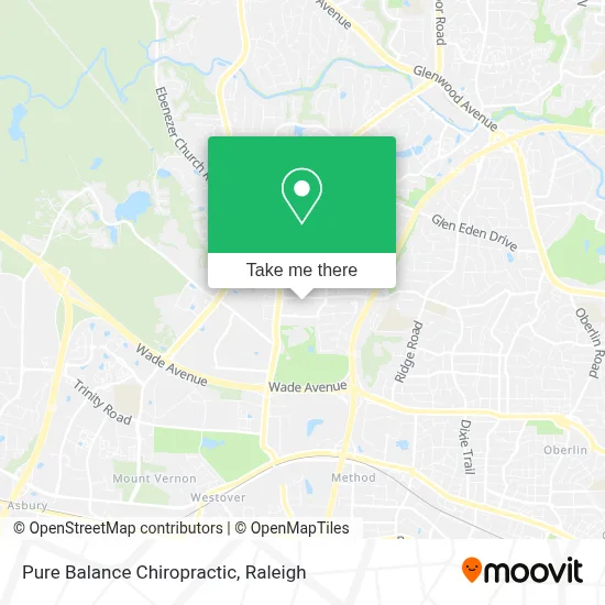 Pure Balance Chiropractic map