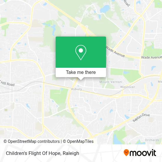 Children's Flight Of Hope map