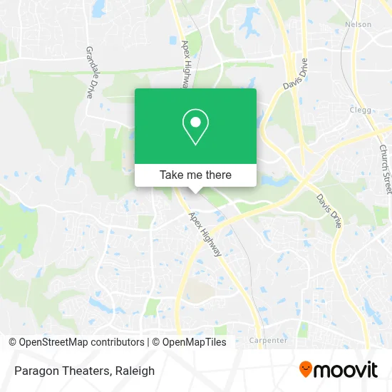 Paragon Theaters map