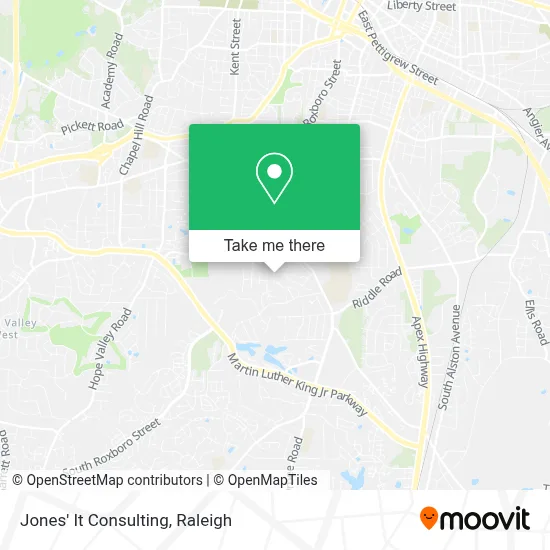 Jones' It Consulting map