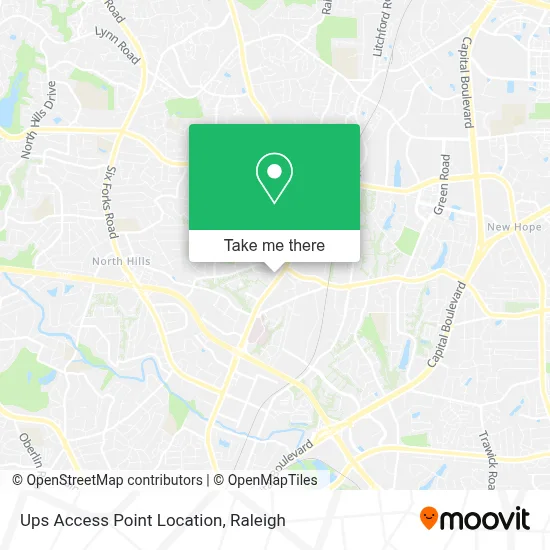 Ups Access Point Location map