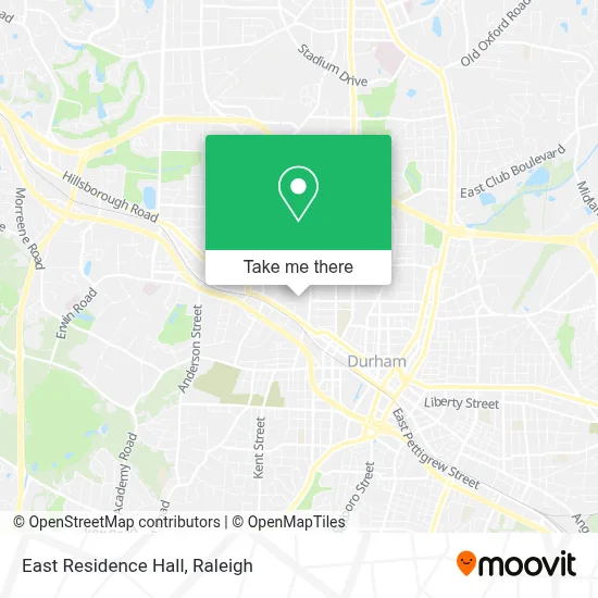 East Residence Hall map