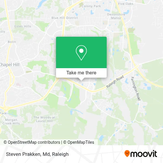 Steven Prakken, Md map