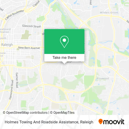 Holmes Towing And Roadside Assistance map