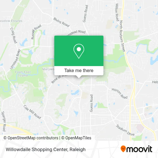 Willowdaile Shopping Center map