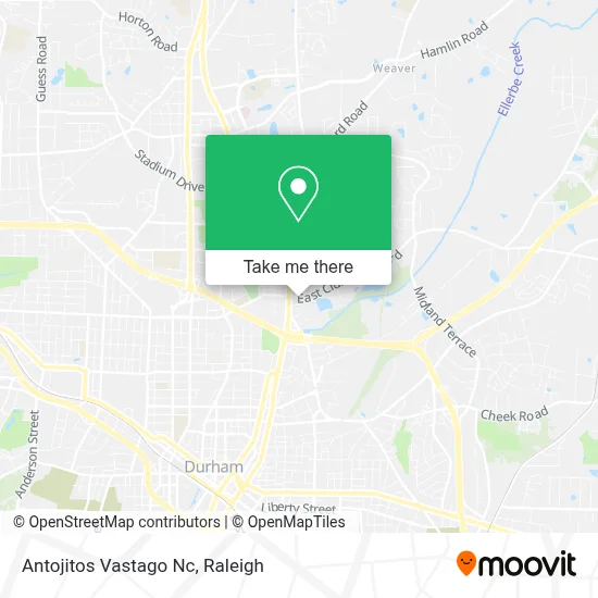 Antojitos Vastago Nc map