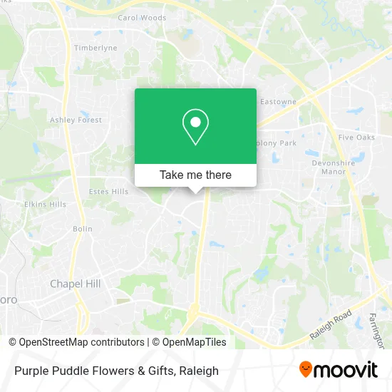 Purple Puddle Flowers & Gifts map
