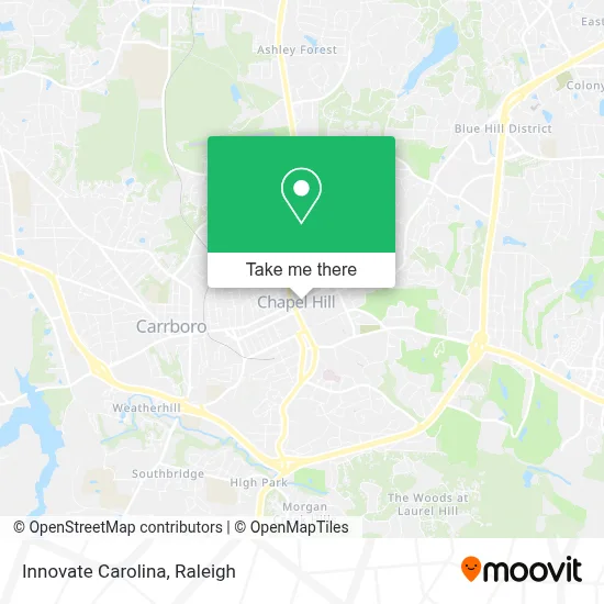 Innovate Carolina map