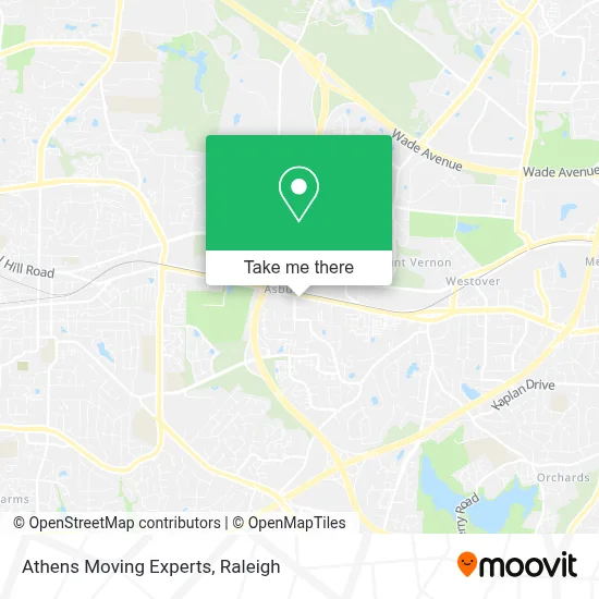 Athens Moving Experts map