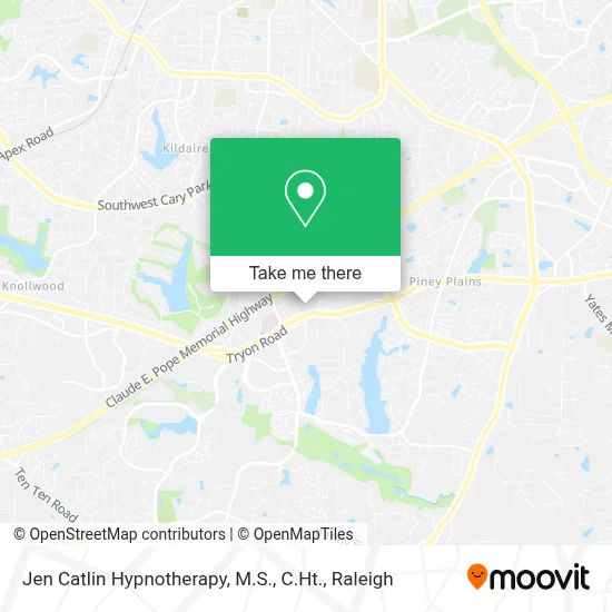 Jen Catlin Hypnotherapy, M.S., C.Ht. map
