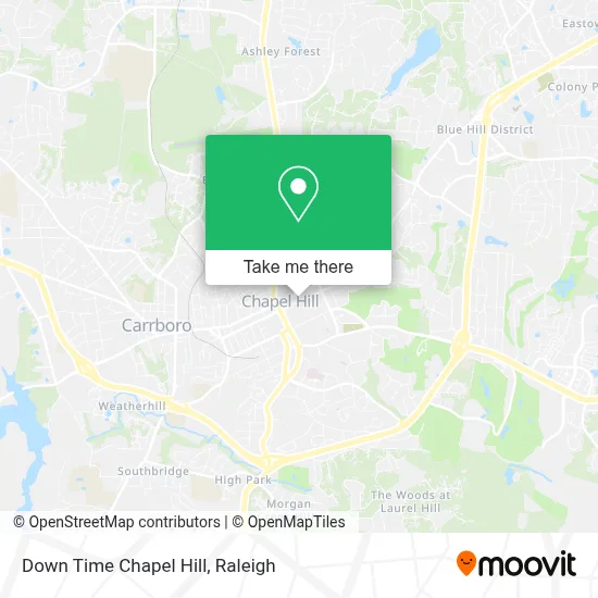 Down Time Chapel Hill map
