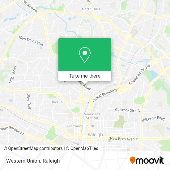 Western Union map