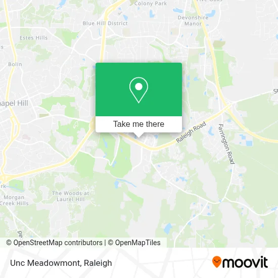Unc Meadowmont map