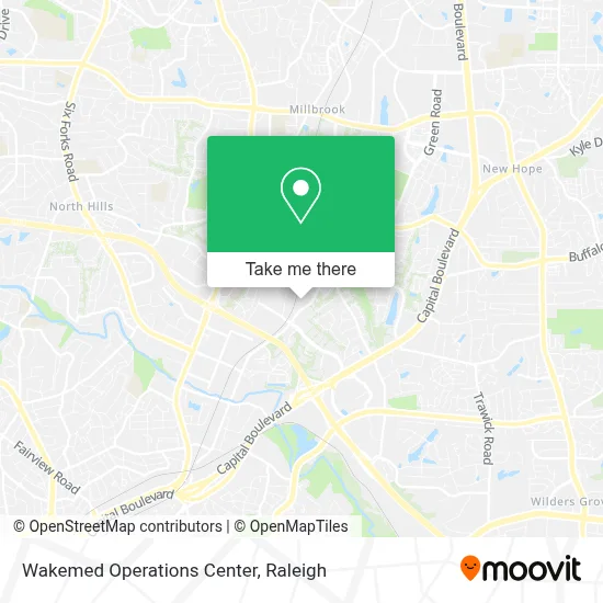 Wakemed Operations Center map
