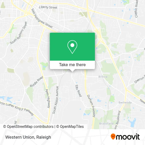 Western Union map