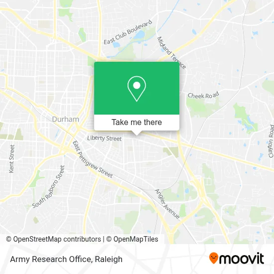 Army Research Office map