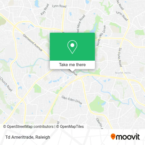 Td Ameritrade map