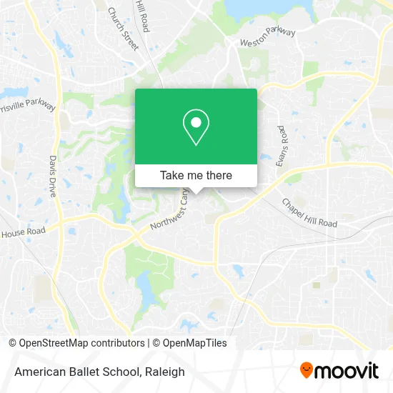 American Ballet School map