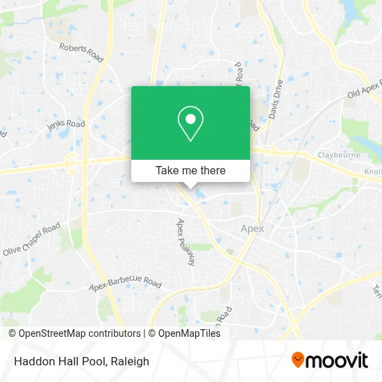 Haddon Hall Pool map