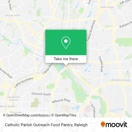 Catholic Parish Outreach Food Pantry map
