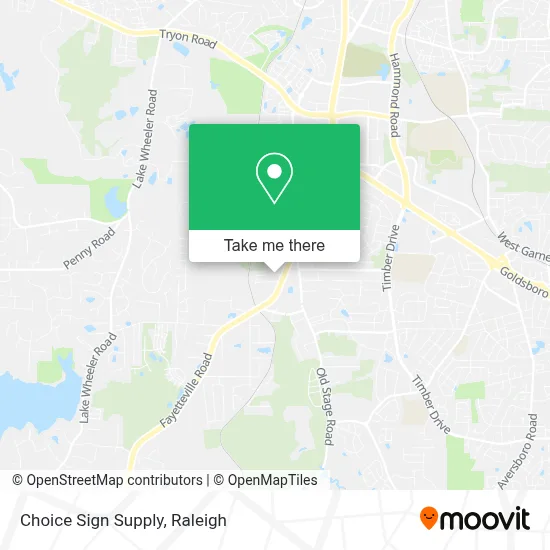 Choice Sign Supply map