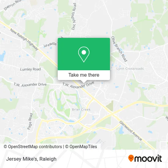 Jersey Mike's map