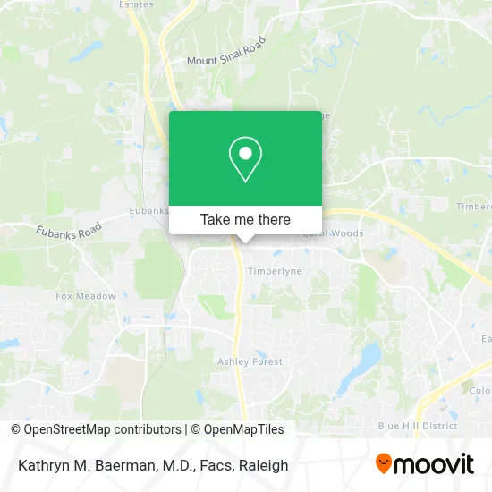 Kathryn M. Baerman, M.D., Facs map