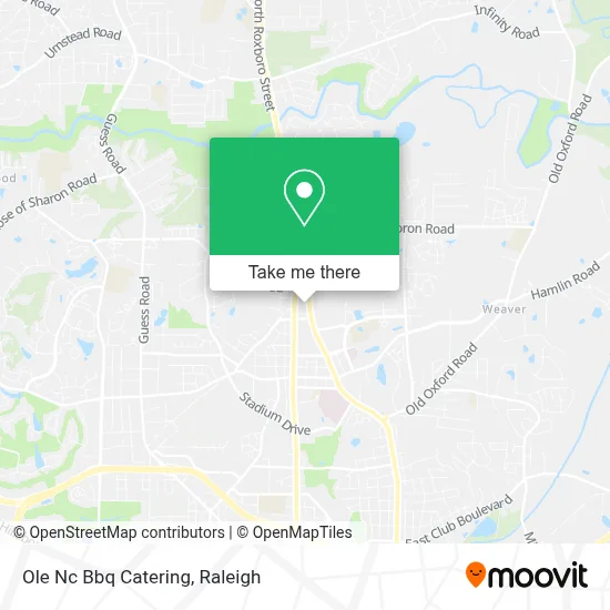 Ole Nc Bbq Catering map